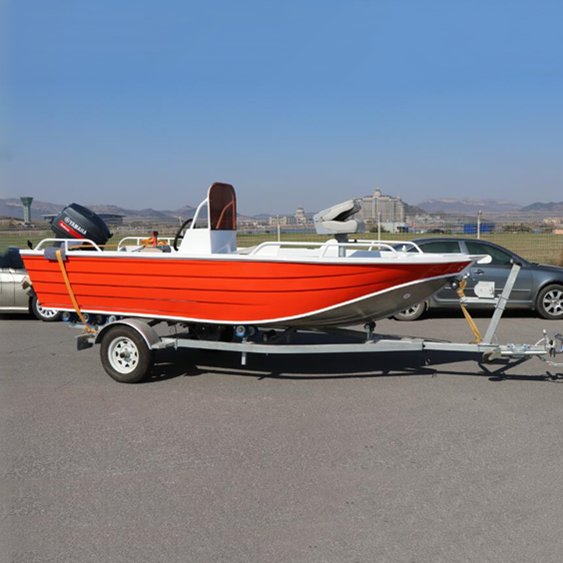 5m Side Console Elegent Aluminium Fishing Boats With Outboard Engine